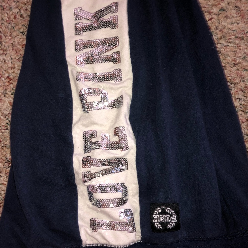 Love Pink Navy Blue Sweatpants
